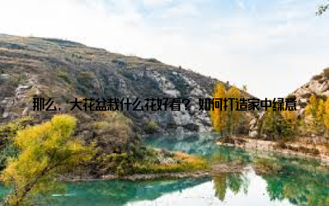 那么, 大花盆栽什么花好看? 如何打造家中绿意盎然的美学宝藏? 今天, 就让我们一起这个花卉美学宝藏, 让你的家焕发青春活力! 一、大花盆栽什么花好看? 郁金香色彩斑斓的郁金香, 是大花盆栽中的佼佼者