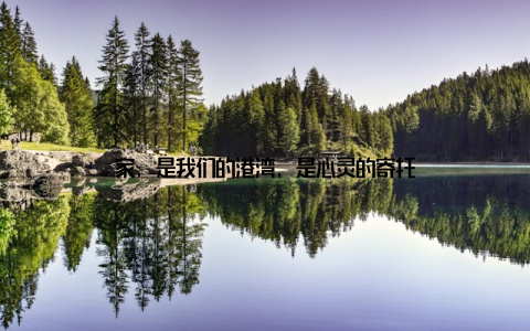 家, 是我们的港湾, 是心灵的寄托