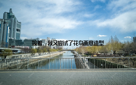 接着, 我又尝试了花鸟画意造型