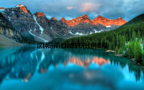 这种陪伴让我感到无比的幸福