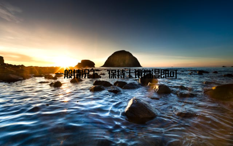 一般情况下, 保持土壤微湿即可